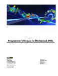 Programmer`s Manual for Mechanical APDL application