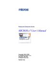 MICROS e7 User`s Manual - Emerald Business Systems