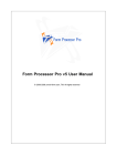 Form Processor Pro v5 User Manual - Web-Site