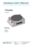 Hardware User`s Manual Hot plate
