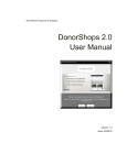 DonorShops 2.0 User Manual