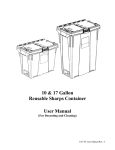 10 & 17 Gallon Reusable Sharps Container User Manual