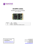 DS-MPE-CAN2L User Manual - Diamond Systems Corporation