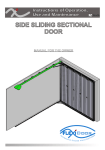 side sliding sectional door side sliding sectional door