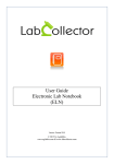 ELN Manual - LabCollector