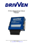 PFI Driver Module Kit User`s Manual D000006 Rev F