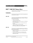 SCXI-1300/1301 Terminal Block Installation Guide