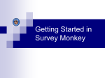 Getting Started in Survey Monkey