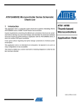 AT91SAM9XE Microcontroller Series Schematic