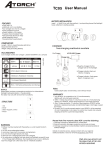 User Manual T C05 - wireless charging led flashlight,a torch,scuba