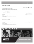 Quickie® Q2 Lite Quickie® Q2 Lite Quickie® Q2 Lite