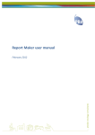 Report Maker user manual