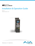 Installation & Operation Guide