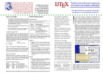 LaTeX - Formatting Information