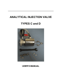 injection valve manual - Scientific Systems | HPLC Pumps