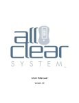 User Manual - All Clear System