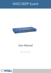 WSG18SFP User Manual