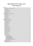 BlazeVideo HDTV Player User`s Manual