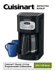 Cuisinart Classic 12 Cup Programmable Coffeemaker