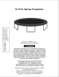 8` Spring Trampoline with Enclosure User Manual