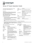 Simon XT Quick Operation Guide