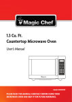 1.3 Cu. Ft. Countertop Microwave Oven