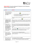 Handy Hints for the entry of Research Publications