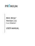 Mint Miner™ Version 2.6 USER MANUAL