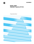Programming Manual, Bulletin 1336VT Adjustable Frequency AC