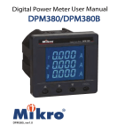 user manual mikro dpm380