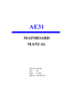 ae31 mainboard manual