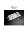 OptoTemp 2000 Starter-kit User`s Manual Version 1