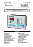 dkg-207 automatic mains failure and remote start unit