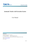 tacoTM Instrument user manual