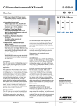 California Instruments MX Series II 15–135 kVA 150–400 V 0–375 A