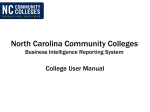 NCCCS Business Intelligence Training Manual
