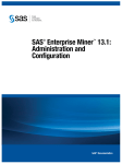 SAS Enterprise Miner™ 13.1 Administration and Configuration