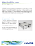 User Manual for BrightLight Controller