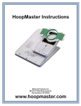 HoopMaster Printed Instructions