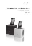 DOCKING SPEAKER FOR iPod