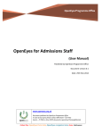 OpenEyes Manual Admission Clerks