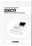 Casio 200CR user manual