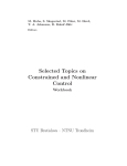 Selected Topics on Constrained and Nonlinear Control, Workbook