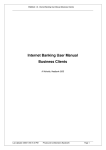 Internet Banking User Manual Business Clients