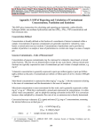 Appendix J: SOP of Reporting and Calculation of Contaminant