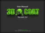 User Manual Version 3.2 - 3D-Coat