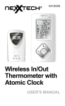 Wireless In/Out Thermometer with Atomic Clock