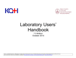KGH Clinical Lab User Manual v7.5
