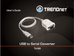 TRENDnet User`s Guide Cover Page