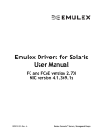 Emulex Drivers for Solaris User Manual